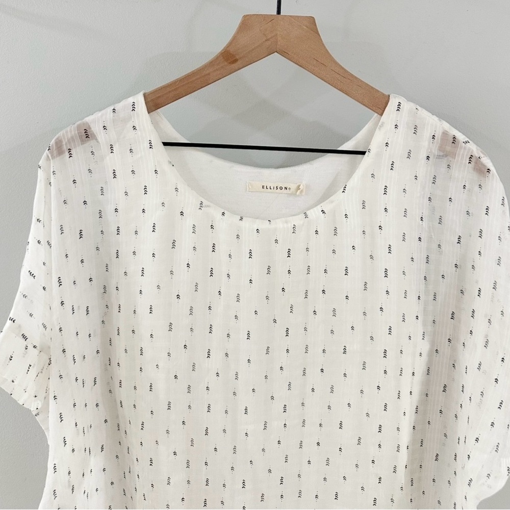 Ellison Layered Blouse White Size Small - Picture 3 of 6